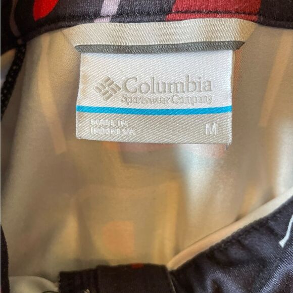 Columbia Winter Power Half Zip Omni Wick Shirt Black Red Mens Size Medium - Picture 5 of 8